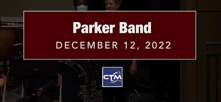 Parker Middle School Band Concert December 12 2022