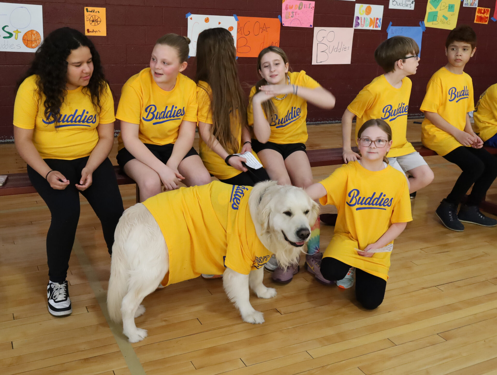 Parker Middle School's inaugural Buddies vs. Badges charity basketball game was held in the McCarthy Middle School Gym on Tuesday, April 15.