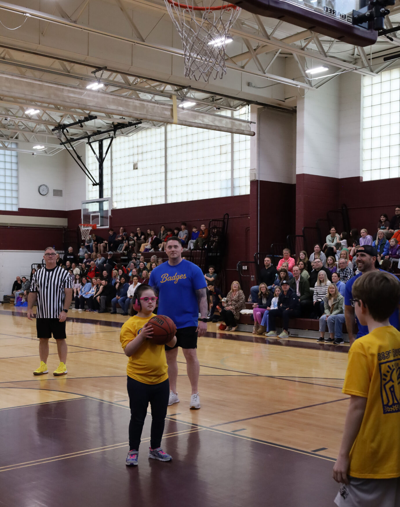 Parker Middle School's inaugural Buddies vs. Badges charity basketball game was held in the McCarthy Middle School Gym on Tuesday, April 15.