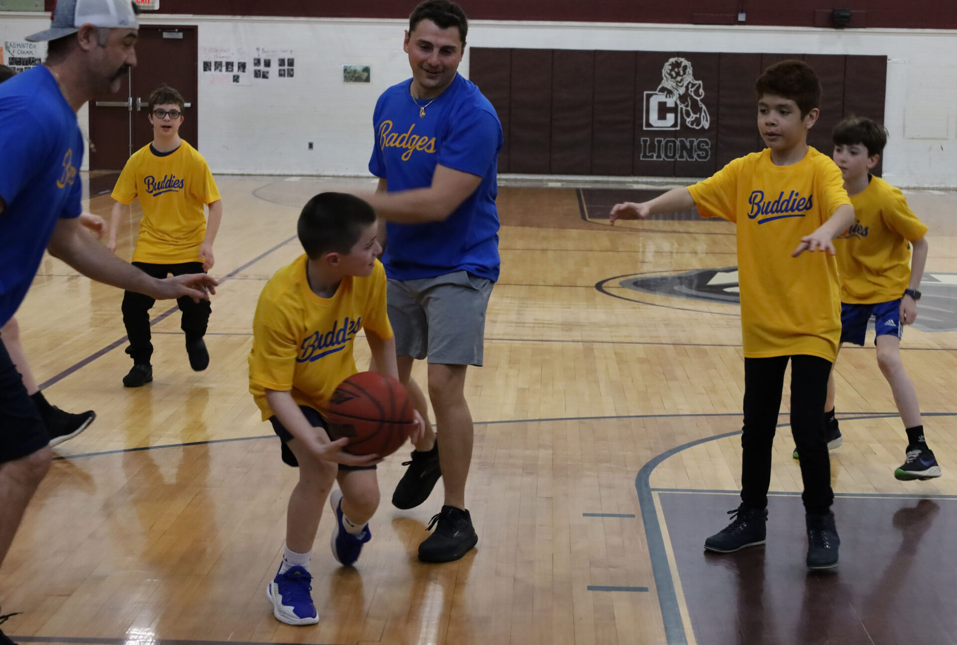 Parker Middle School's inaugural Buddies vs. Badges charity basketball game was held in the McCarthy Middle School Gym on Tuesday, April 15.