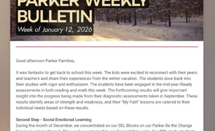 Parker Weekly Bulletin - January 12, 2026
