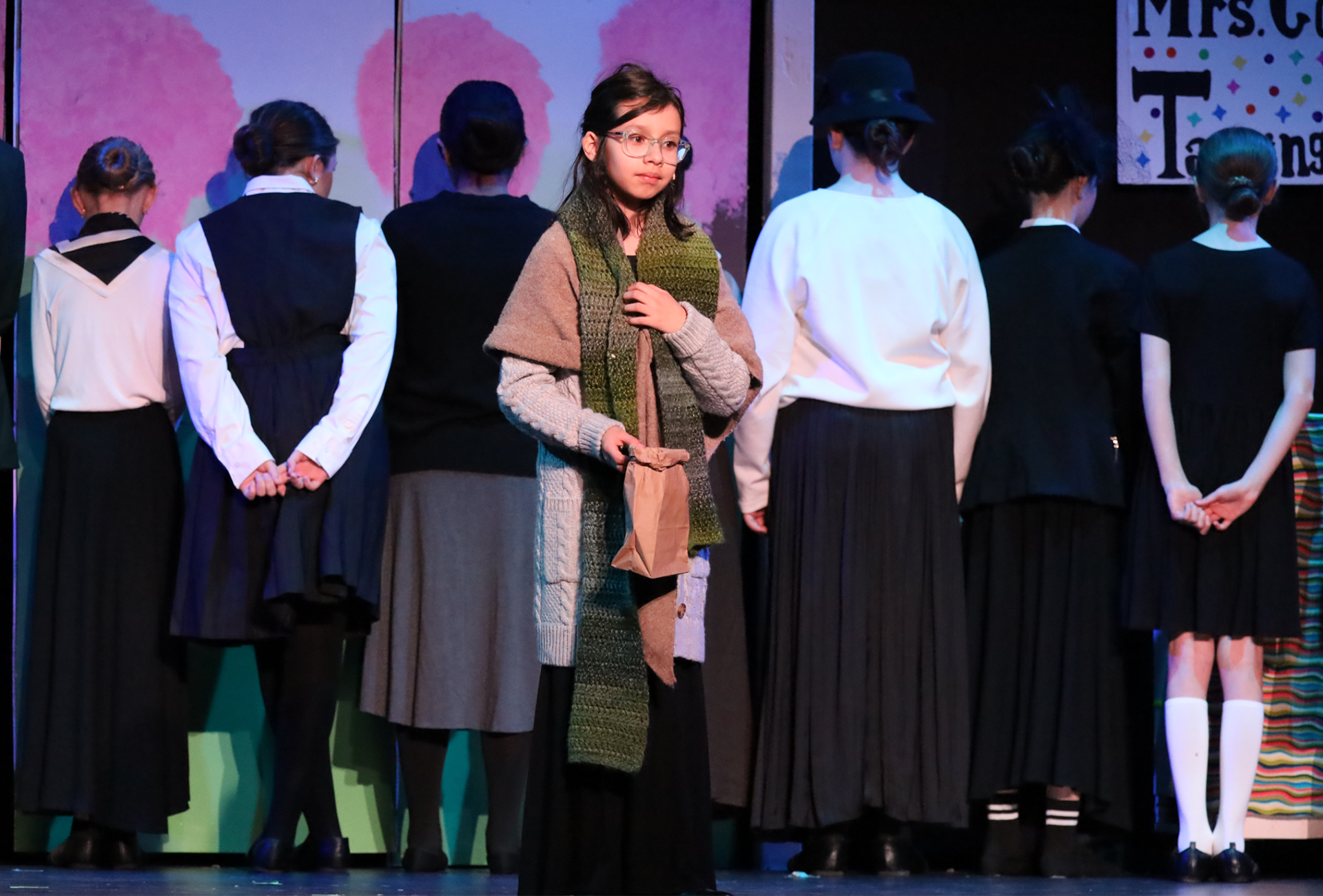 The Parker Middle School Drama Club held a dress rehearsal for "Mary Poppins, Jr." on Wednesday, March 11, 2026.