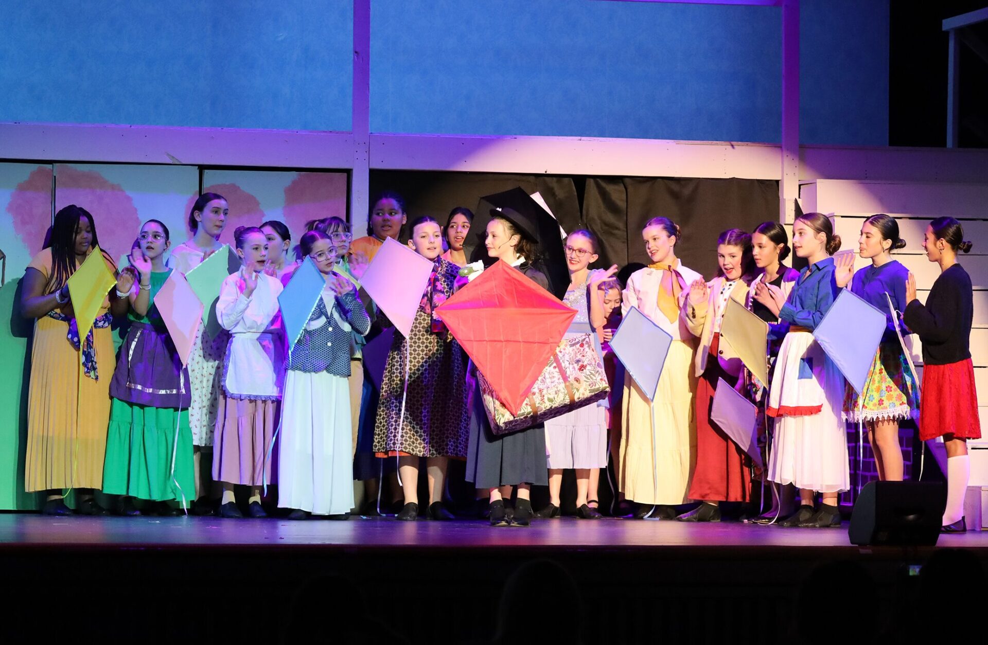 The Parker Middle School Drama Club held a dress rehearsal for "Mary Poppins, Jr." on Wednesday, March 11, 2026.