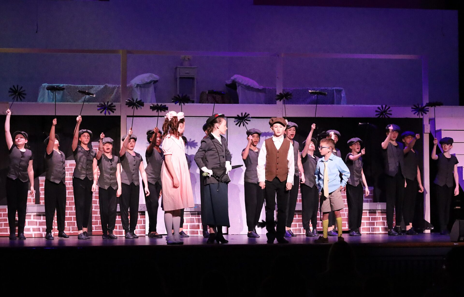 The Parker Middle School Drama Club held a dress rehearsal for "Mary Poppins, Jr." on Wednesday, March 11, 2026.