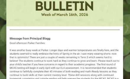 Parker Weekly Bulletin - March 16, 2026