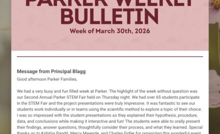 Parker Weekly Bulletin - March 30, 2026