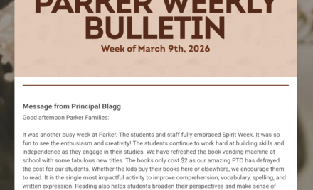 Parker Weekly Bulletin - March 9, 2026