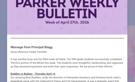Parker Weekly Bulletin - April 27, 2026