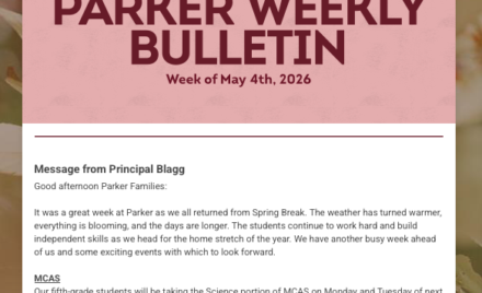 Parker Weekly Bulletin - May 4, 2026