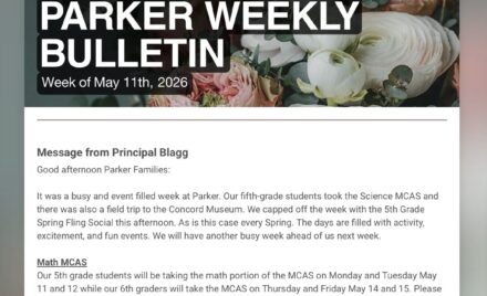 Parker Weekly Bulletin - May 11, 2026