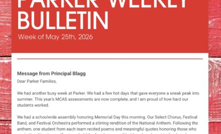 Parker Weekly Bulletin - May 25, 2026