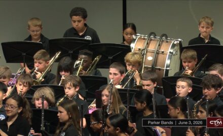 The Parker Middle School Band performs its Spring 2026 Concert on Wednesday, June 3, 2026.