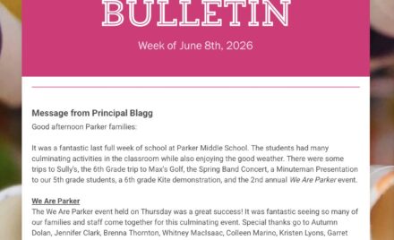 Parker Weekly Bulletin - June 8, 2026