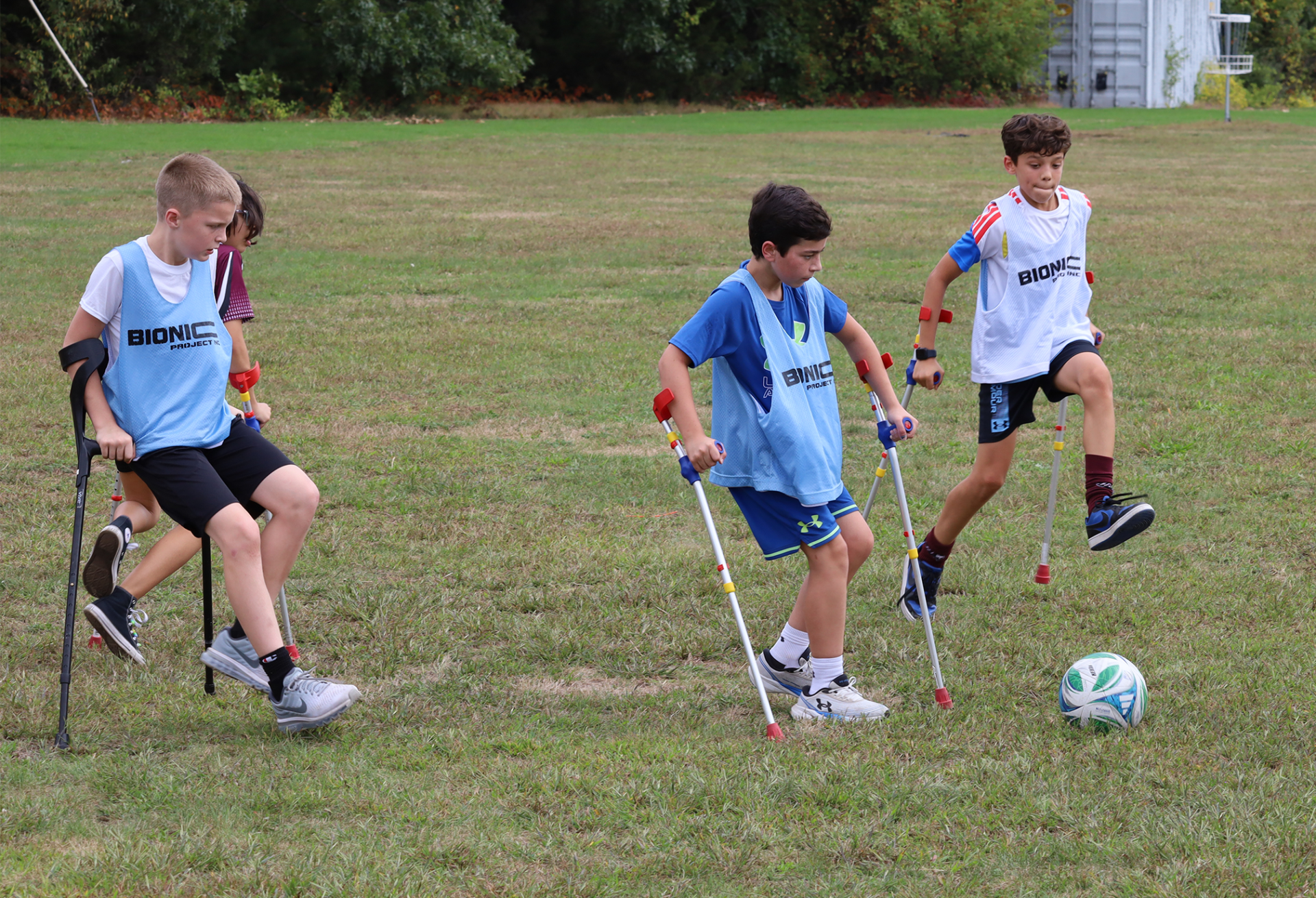 Sixth grade students at Parker Middle School participate in an adaptive soccer game hosted by Bionic Project on Thursday, Sept. 17, 2026.