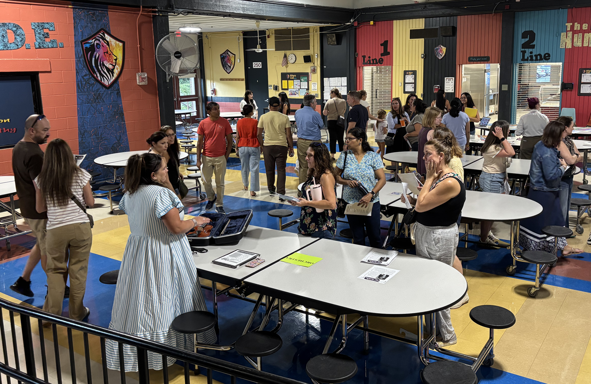Parents of fifth grade students attended parent-curriculum night at Parker Middle School on Thursday, Sept. 10, 2026.
