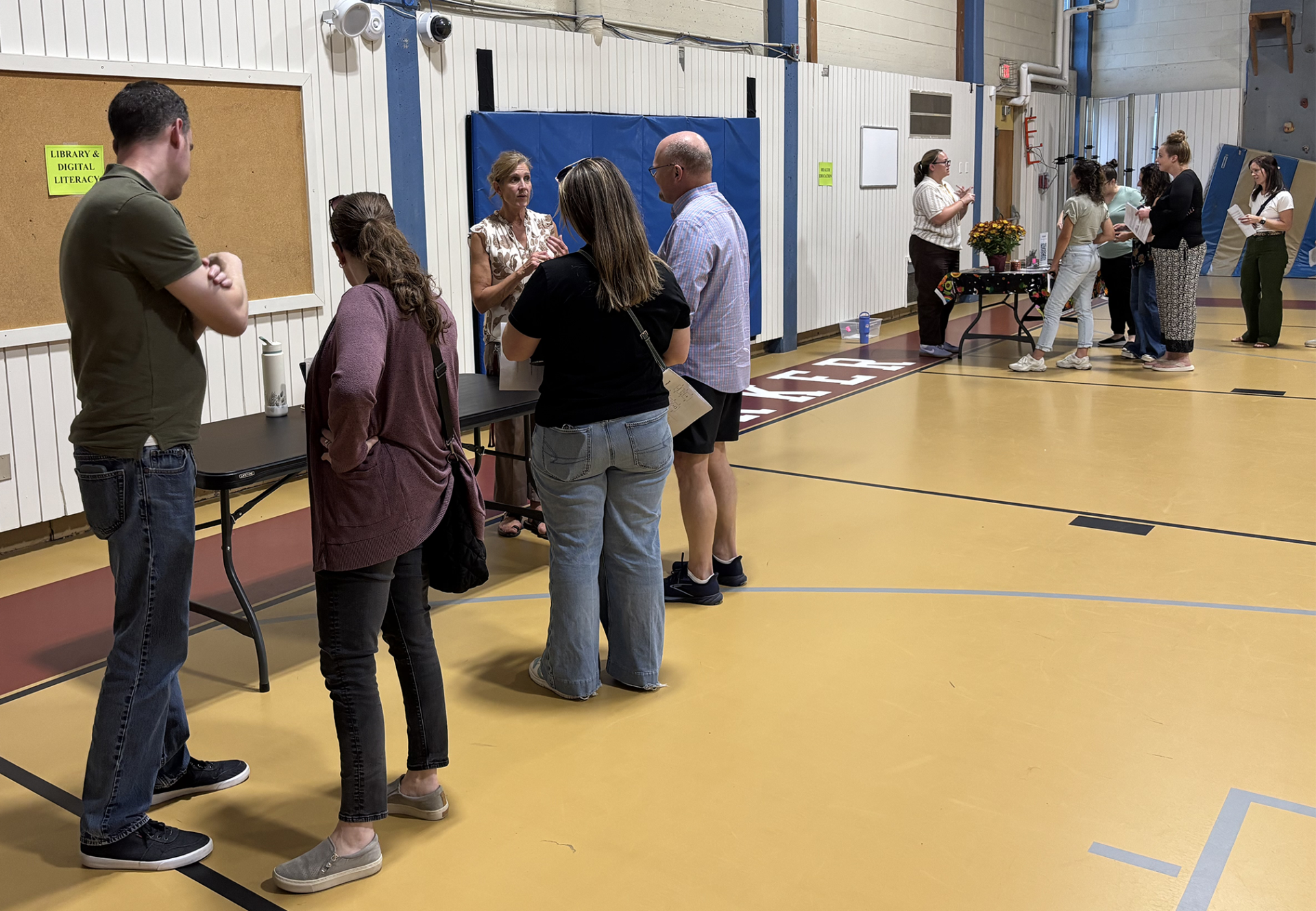 Parents of fifth grade students attended parent-curriculum night at Parker Middle School on Thursday, Sept. 10, 2026.