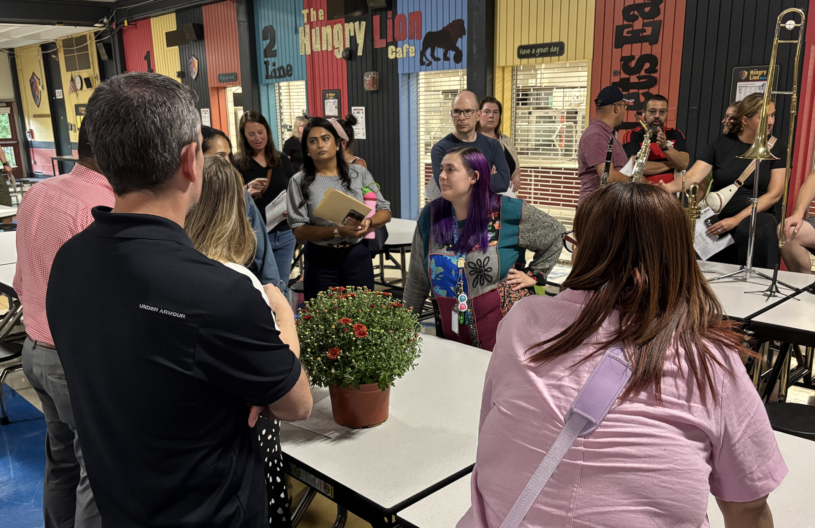 Parents of fifth grade students attended parent-curriculum night at Parker Middle School on Thursday, Sept. 10, 2026.