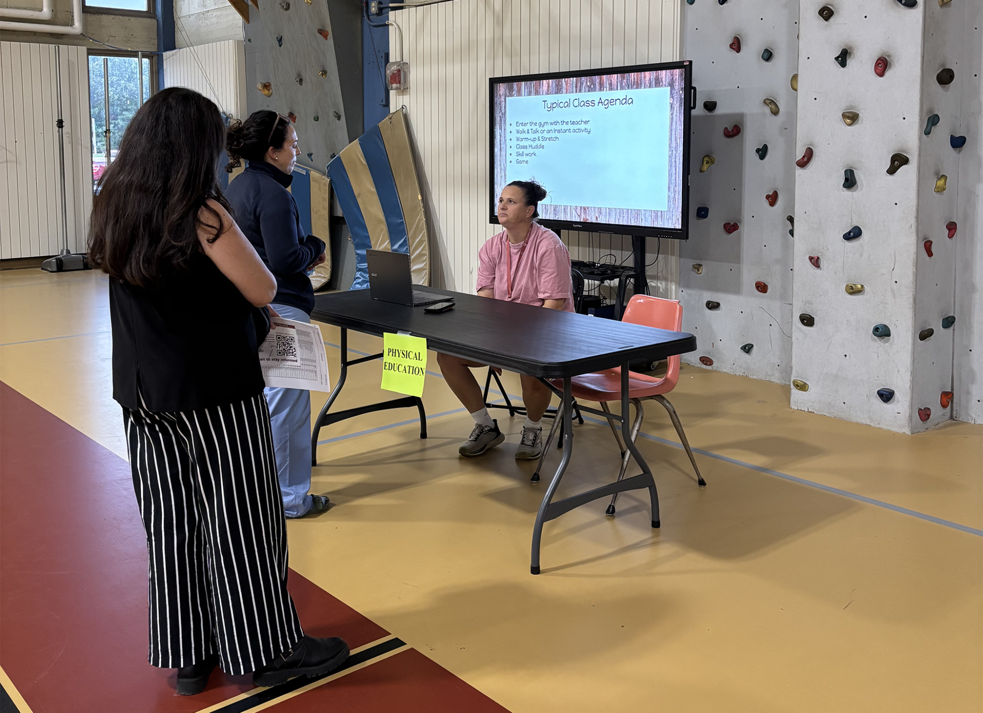 Sixth grade parents and guardians attend an open house at Parker Middle School in Chelmsford on Tuesday, Sept. 15, 2026.