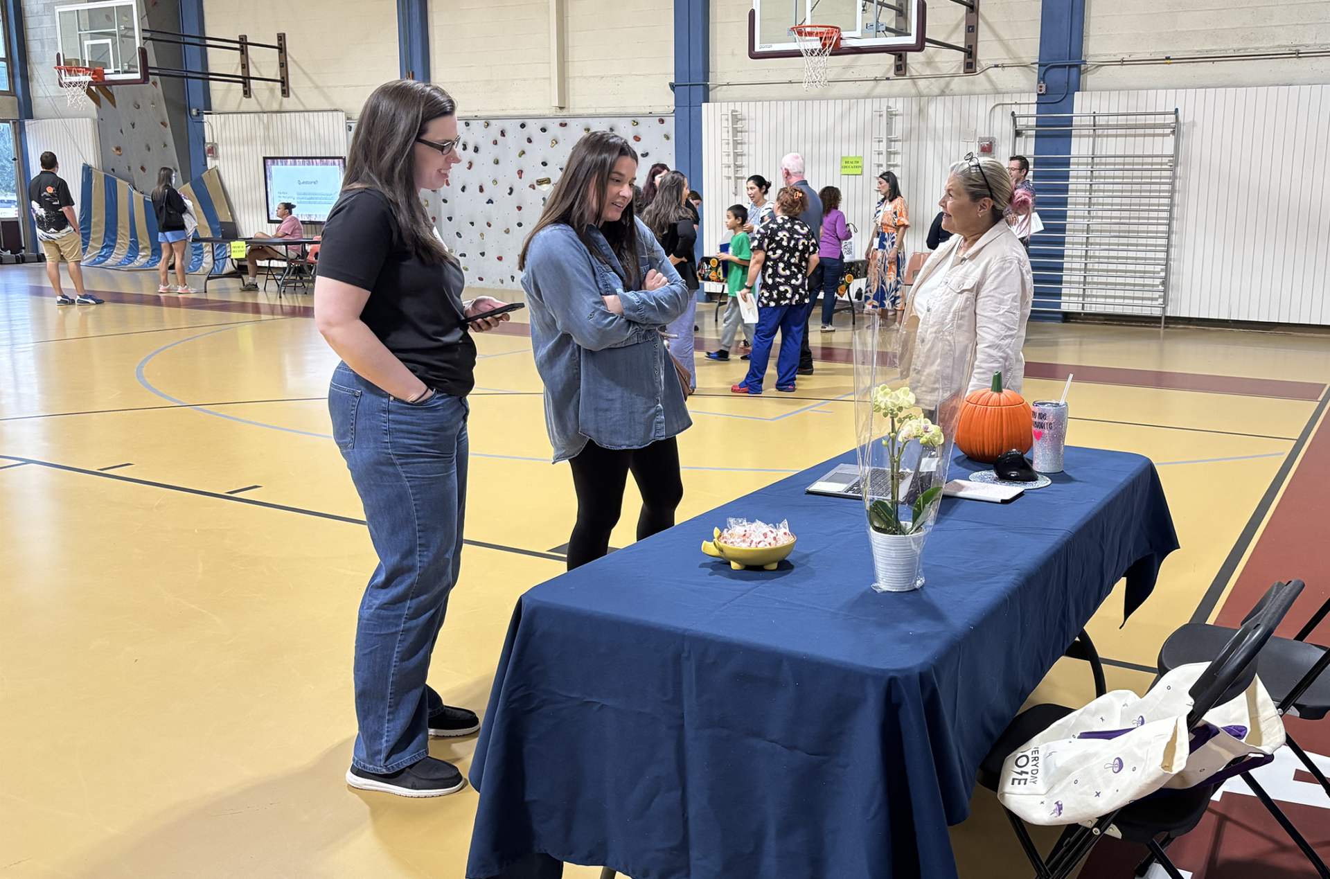 Sixth grade parents and guardians attend an open house at Parker Middle School in Chelmsford on Tuesday, Sept. 15, 2026.